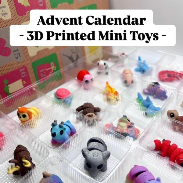 3D Printed Mini Animals Calendar
