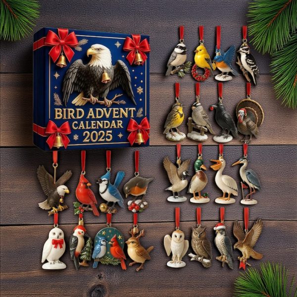 Bird Acrylic Ornaments Calendar